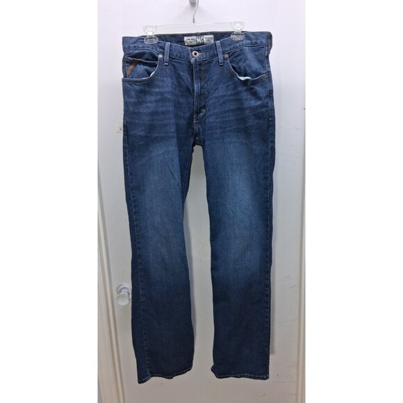 Ariat Men's Jeans 34/36 M4 Legacy Stretch Relaxed Boot Cut Med Wash Blue Denim - Picture 1 of 16
